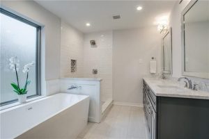 Modern remodeled bathroom