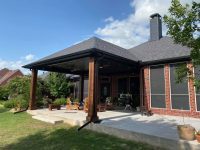 Remodeled Outdoor Patio with Roof