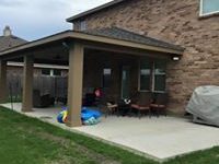 Backyard patio righthand view
