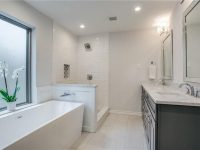 Modern remodeled bathroom